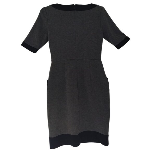 LONDON TIMES, vestido midi, mangas 3/4, de poliester, Rayon y spandex, talla 6 - Picture 4 of 9